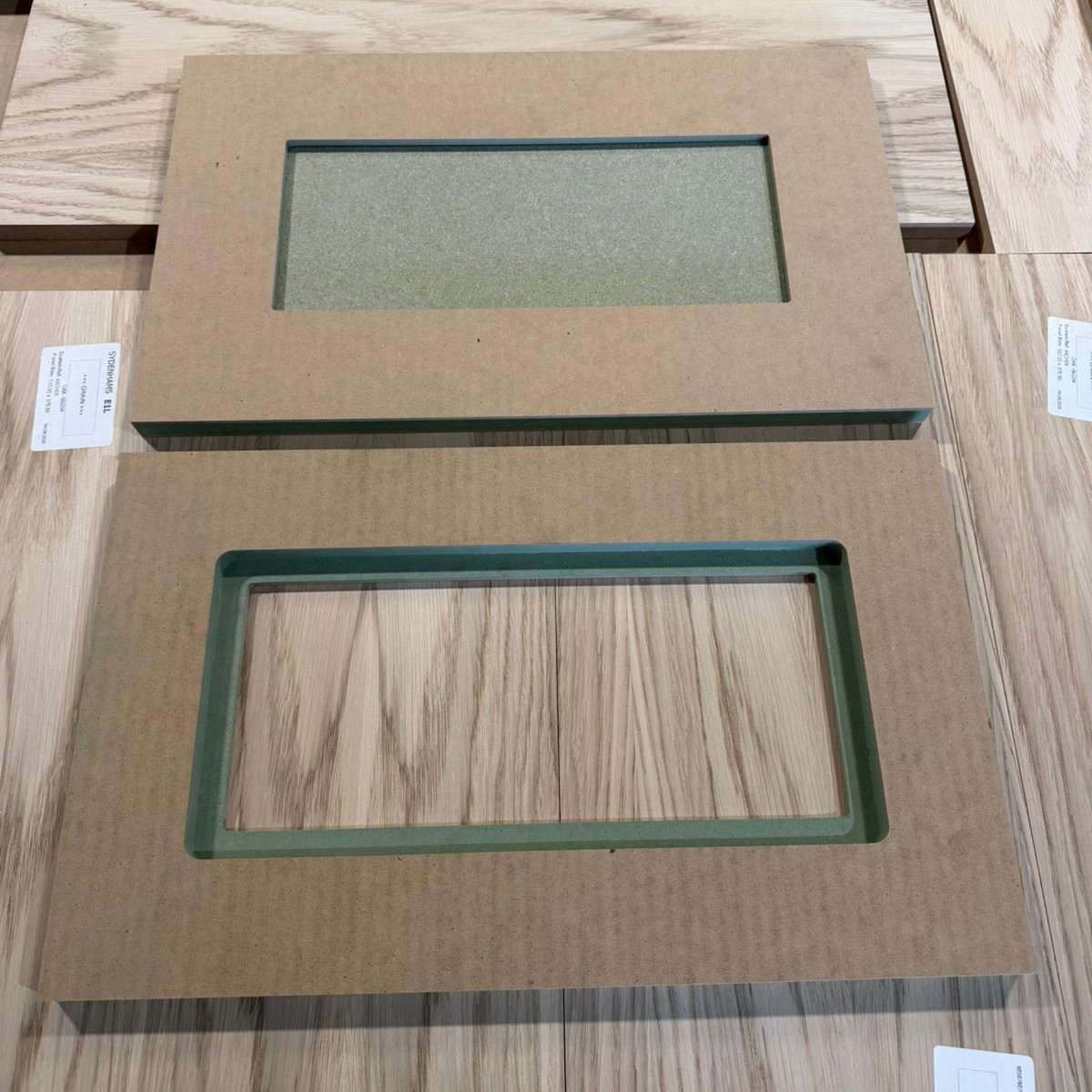 Insert panel construction detail